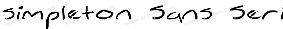 simpleton Sans Serif字体转换